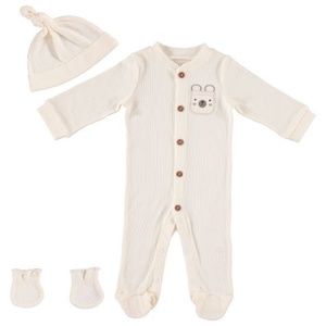Baby Gear Baby Gear Baby Clothes Matching Hat and Mittens Pajama Set for Sle
